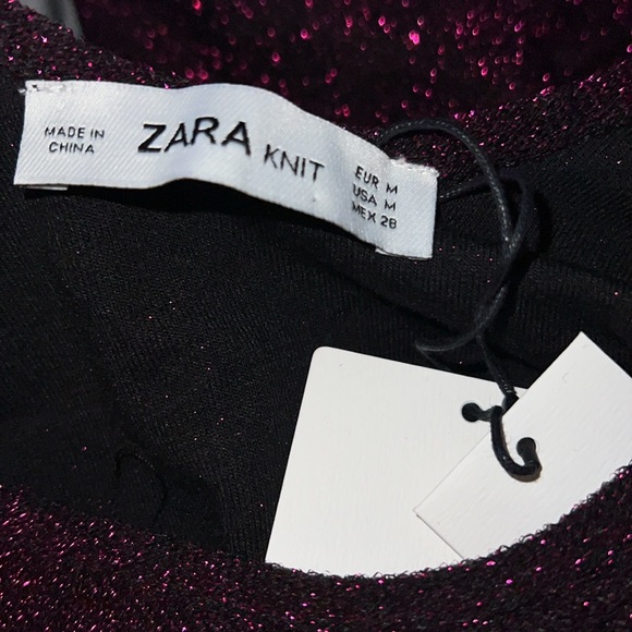 Zara Shimmery Knit Bodysuit Size Medium- NWT - Picture 8 of 8